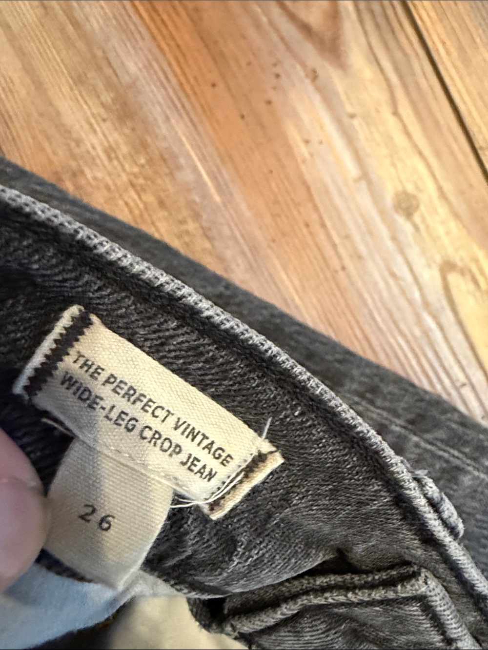 Madewell The Perfect Vintage Wide-Leg Crop Jean Size 26 - Picture 2 of 3